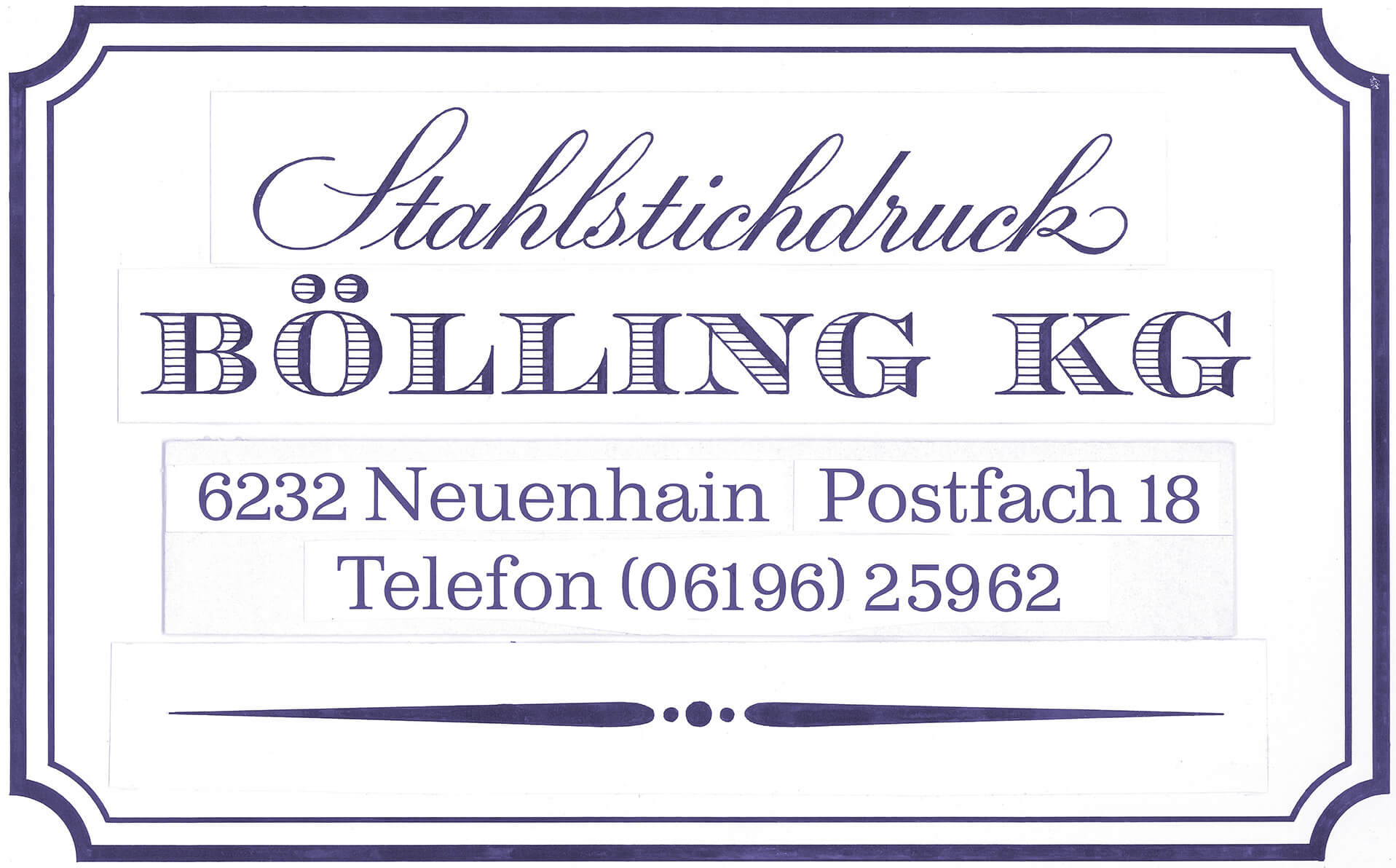 Logo Stahlstichdruck Bölling KG 1964