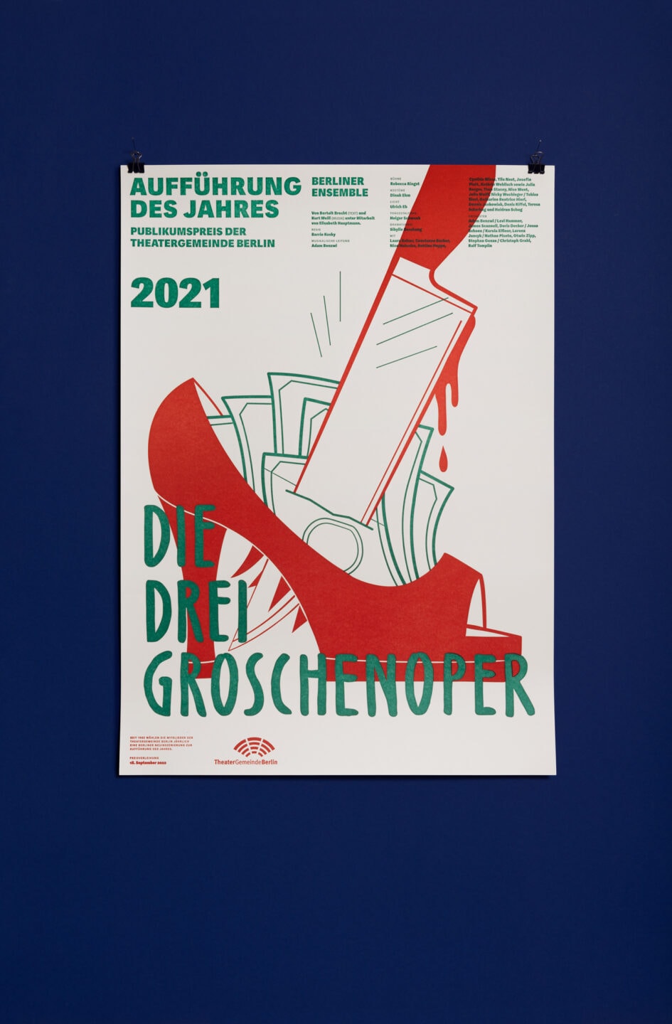 Plakat „Die Drei Groschenoper“